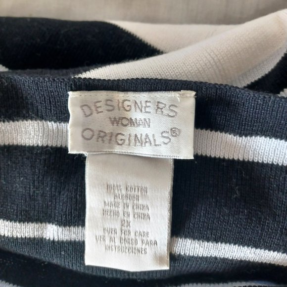 Vintage Designer Originals Women's Color Blue Pearl Cardigan with Tank Top - Picture 7 of 7